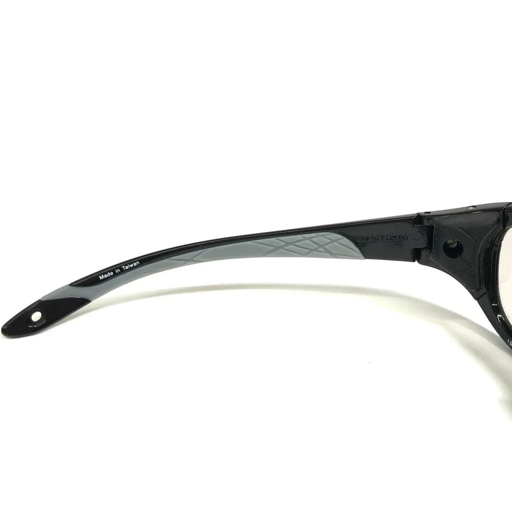 Rec Specs Athletic Goggles Frames ALL PRO 203 Polished Black Gray Wrap 60-19-133